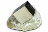 Natural Pyrite Cube In Rock - Navajun, Spain #361853-1